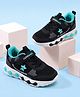 Cute Walk by Babyhug Velcro Closure Sneaker Shoes With Star Applique - Black