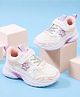 Cute Walk by Babyhug Velcro Closure Solid Sneaker Shoes With Text Print - Beige