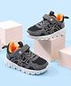 Cute Walk by Babyhug Velcro Closure Solid Sneaker Shoes With Text Print - Black