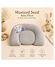 NeonateCare Mustard Seed Pillow for NewBorn Baby, Head shaping pillow Rai Pillow - (Grey elephant U Shape mustard pillow)