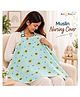 NeonateCare Multi Purpose Striped Nursing Cover - Light Blue Muslin cover Sun Print
