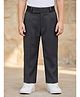 Rikidoos Cotton Lycra Woven Full Length Trouser - Black