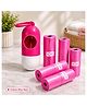 Sparkle Joy Baby Disposable Diaper Bags With Dispenser Waste 5 Refill Rolls/75 Bags Convenient Quick Disposal Trash Leak And Odours Proof (Pink)