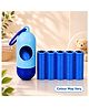 Sparkle Joy Baby Disposable Diaper Bags With Dispenser Waste 5 Refill Rolls/75 Bags Convenient Quick Disposal Trash Leak And Odours Proof (Blue)