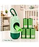 Sparkle Joy Baby Disposable Diaper Bags With Dispenser Waste 5 Refill Rolls/75 Bags Convenient Quick Disposal Trash Leak And Odours Proof (Green)