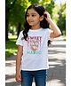 Wear Your Opinion Cotton Knit Half Sleeves  Unicorn Printed Tee - White