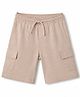 Mothercare Cotton Mix Woven Solid Wavelengths Shorts in Light Brown