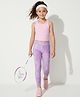 Pine Active Knit Full Length Printed Leggings - Lilac