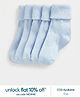 Mothercare Cotton blend Knit Solid Socks - Blue