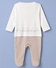 Mothercare 100% Cotton Elastane Knit Full Sleeves Sleep Suit with Little Duck Print - White