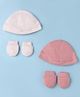 Mothercare Solid Hats and Mittens Pack of 2 Pink - Diameter 17.5 cm
