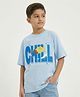 Button Bear Cotton Knit Nickeledeon Featuring Half Sleeves Spongebob  Printed Tee - Blue