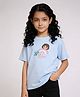 Button Bear Cotton Knit Nicklelodeon Featuring Half Sleeves Dora Printed Tee - Blue