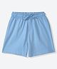 Mothercare Cotton Woven Solid Shorts - Blue
