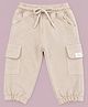 CANDY HOUSE Knitted Solid Joggers - Beige
