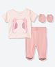 Mothercare 100% Cotton Printed 3-Piece Clothing Gift Set - Pink