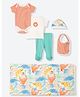 Mothercare Cotton Six Piece Gift Set - Orange, White & Green