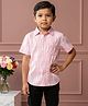 The Kids Club Cotton Blend Woven Tropical Theme Printed Shirt - Pink