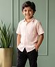 The Kids Club Cotton Blend Woven Tropical Theme Printed Shirt - Orange