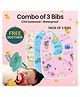 TINY TYCOONZ Combo of Baby Waterproof bibs with free Teather/soother for kids - Pack of 3