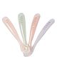 Beaba Set of 4 1st Stage Silicone  Spoons Cotton candy