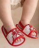 Coco Candy Stones Embellished Butterfly Applique Detailed  Booties With Backstrap - Pink