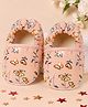 Coco Candy Floral Designed   Booties - Peach