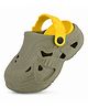 Trump Colour Blocked Sling Back Clogs - Green