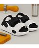 Trump Colour Blocked Sling Back Sandals - Black
