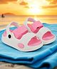 Trump Colour Blocked Sling Back Sandals - Pink