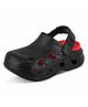 Trump Colour Blocked Sling Back Clogs - Black