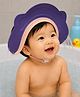 THE LITTLE LOOKERS Baby Shower Cap Soft Silicone and PP Adjustable Waterproof Bathing Cap - Standard Size|Purple (Pack of 1)