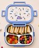 Mi Arcus Kids Stainless Steel 3-Compartment Bento Lunch Box with Spoon & Fork & Removable Tray & Handle