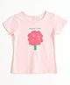 JusCubs Cotton Knit Half Sleeves Family Tree Text Printed Tee - Pink