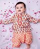 BownBee Cotton Woven Full Sleeves Floral Printed Kurta & Dhoti Set - White