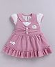 MELONI Knitted Knit Half Sleeves Floral Applique Detailed Dress - Onion