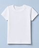 Babyhug 100% Cotton Knit Half Sleeves T-Shirt - White