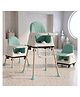 StarAndDaisy High Chair for Baby/Baby Feeding Chair for 0 to 5 Years with 4 in-1 Multifunctions/High Chair with Height Adjustable,Wheels, Removable Tray & 3-Point Safety Belt -Green