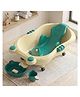 StarAndDaisy Baby Bath Tub for 0 to 5 Years with Bathing Accessories Tray and Mug Baby Bather for 0 to 2 Years BPA Free Baby Bath Tub for Kids 0 to 3 Years 4 Leg Support Cream Green Wheels