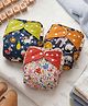 StarAndDaisy Reusable Cloth Diaper for Babies, Adjustable Washable Baby Diaper with Snap Buttons (Free Size) (Multi Color6, Set of 3)