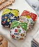 StarAndDaisy Reusable Cloth Diaper for Babies, Adjustable Washable Baby Diaper with Snap Buttons (Free Size) (Multi Color4, Set of 3)