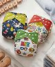 StarAndDaisy Reusable Cloth Diaper for Babies Adjustable Washable Baby Diaper with Snap Buttons Free Size Multi Color Set of 3 Soft Comfortable and Easy to Use for Babies