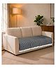 Saral Home Comfy Sofa Cover Cotton Polyester with Fringe 3 Seater sofa.Black,70x180cm