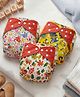 StarAndDaisy Reusable Cloth Diaper for Babies Adjustable Washable Baby Diaper with Snap Buttons Free Size Multi Color Set of 3 Soft Comfortable and Easy to Use for Babies