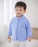 Mi Arcus Knit Full Sleeves Star Designed Jacket - Blue