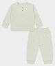 Mi Arcus Knit Full Sleeves Solid Shirt & Pajama Set - Green