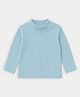 Mi Arcus Knit Full Sleeves Solid Tee - Blue