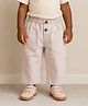 Mi Arcus Woven Checked Trouser - Beige