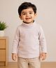 Mi Arcus Cotton Knit Full Sleeves Solid Tee - Beige