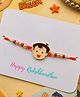 Little Tresses Chota Bheem Beads and Thread Rakhi - Red